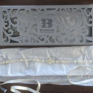NWT Blossom bridal belt or sash for wedding dress